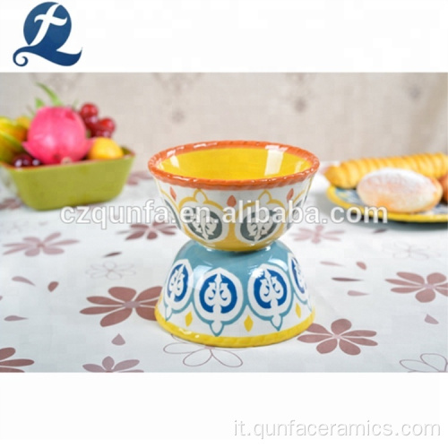 Ciotola di riso in ceramica dipinta con stampa personalizzata